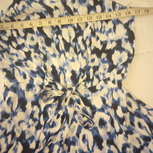 Easy street abstract print romper with asymmetrical wide leg & spaghetti… - Picture 6 of 10